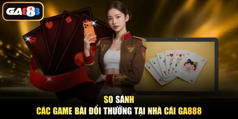 So sánh các game bài đổi thưởng tại nhà cái Ga888